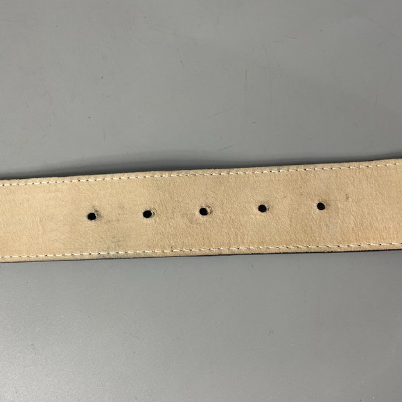 Western Inspired Genuine Leather belt by Leatherock, Oval Brass Buckle main image 8